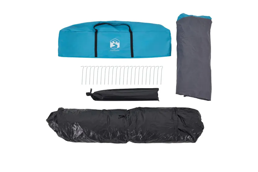Vidaxl Family Tent With Porch 9-person Blue Quick Release Vidaxl Family Tent With Porch 9-person Blue Quick Release