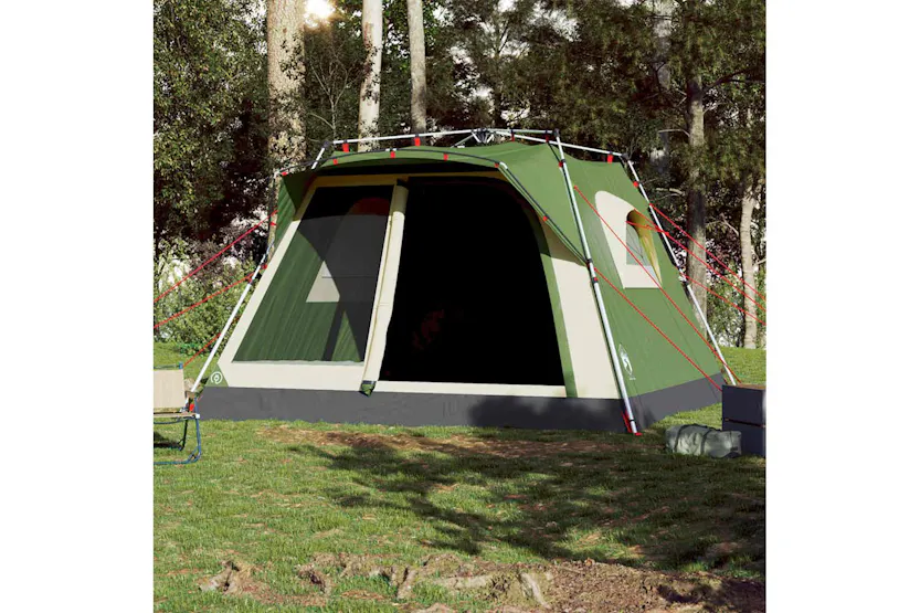 Vidaxl Family Tent Cabin 7-person Green Quick Release Vidaxl Family Tent Cabin 7-person Green Quick Release