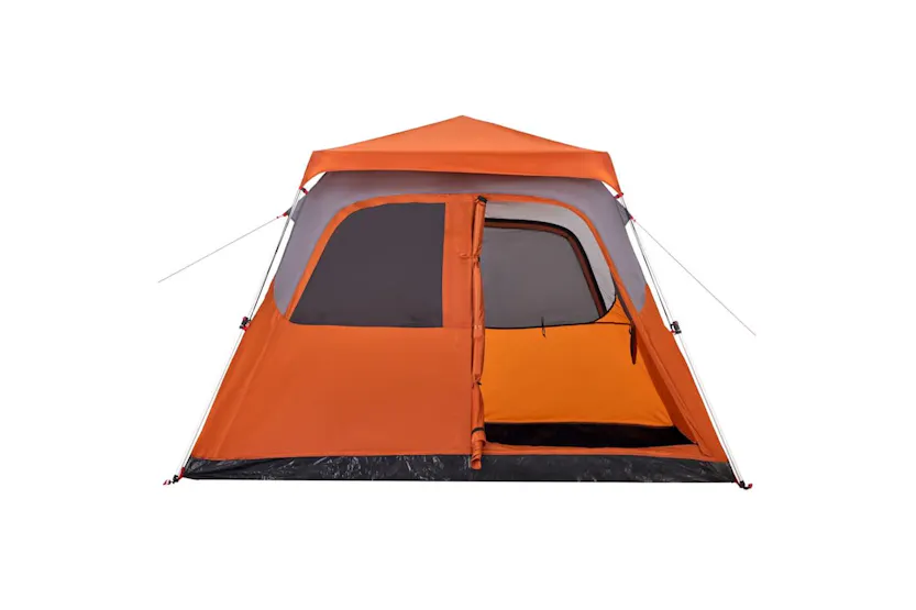 Vidaxl Family Tent Dome 6-person Grey And Orange Quick Release Vidaxl Family Tent Dome 6-person Grey And Orange Quick Release