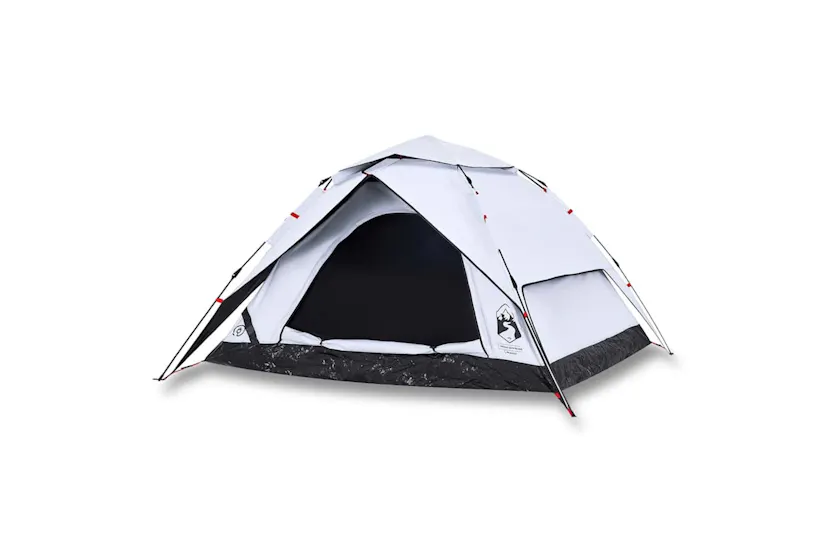 Vidaxl Camping Tent Dome 4-person White Blackout Fabric Quick Release Vidaxl Camping Tent Dome 4-person White Blackout Fabric Quick Release