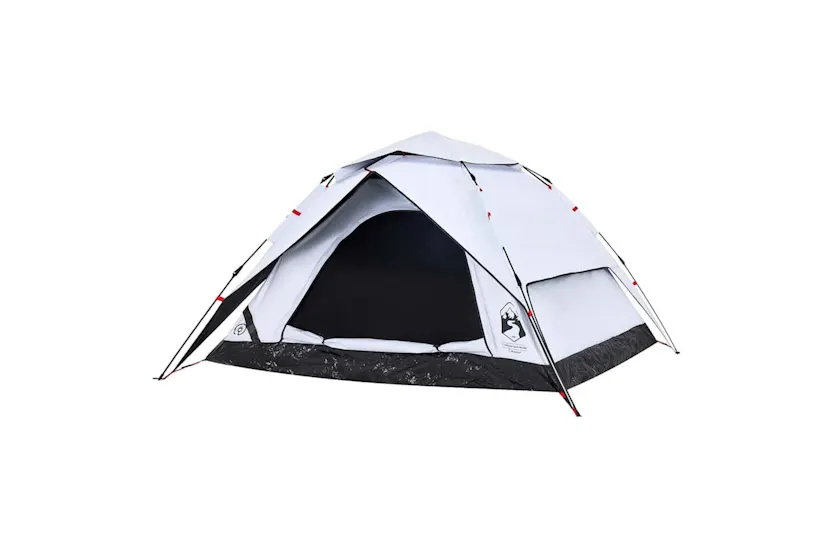 Vidaxl Camping Tent Dome 4-person White Blackout Fabric Quick Release Vidaxl Camping Tent Dome 4-person White Blackout Fabric Quick Release