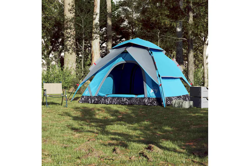 Vidaxl Camping Tent Dome 5-person Blue Quick Release Vidaxl Camping Tent Dome 5-person Blue Quick Release