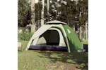 Vidaxl Camping Tent Dome 4-person Green Quick Release Vidaxl Camping Tent Dome 4-person Green Quick Release