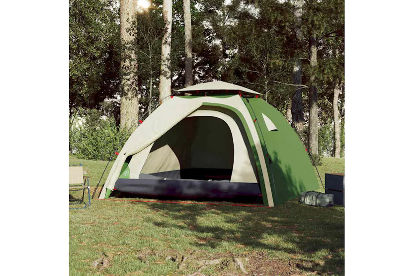 Vidaxl Camping Tent Dome 4-person Green Quick Release Vidaxl Camping Tent Dome 4-person Green Quick Release