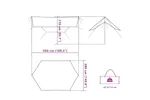 Vidaxl Camping Tarp Blue 430x380x210 Cm Waterproof Vidaxl Camping Tarp Blue 430x380x210 Cm Waterproof