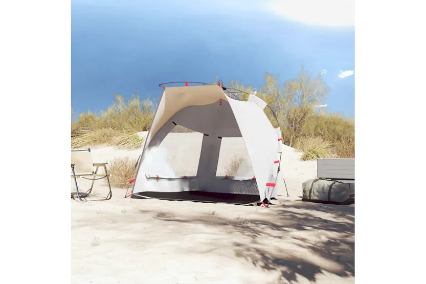Vidaxl Beach Tent 2-person Grey Quick Release Waterproof Vidaxl Beach Tent 2-person Grey Quick Release Waterproof