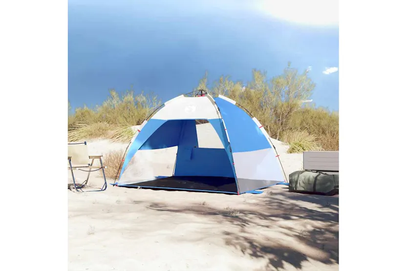 Vidaxl Beach Tent 2-person Azure Blue Quick Release Waterproof Vidaxl Beach Tent 2-person Azure Blue Quick Release Waterproof