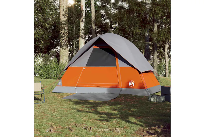 Vidaxl Camping Tent Dome 3-person Orange Waterproof Vidaxl Camping Tent Dome 3-person Orange Waterproof