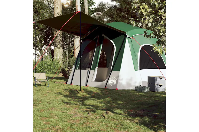 Vidaxl Camping Tent Cabin 5-person Green Waterproof Vidaxl Camping Tent Cabin 5-person Green Waterproof