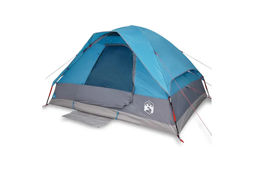 Vidaxl Camping Tent Dome 4-person Blue Waterproof Vidaxl Camping Tent Dome 4-person Blue Waterproof