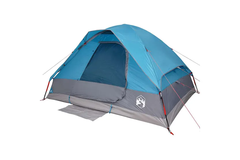 Vidaxl Camping Tent Dome 4-person Blue Waterproof Vidaxl Camping Tent Dome 4-person Blue Waterproof
