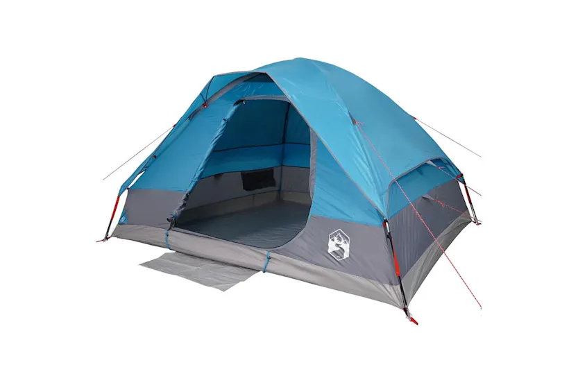 Vidaxl Camping Tent Dome 4-person Blue Waterproof Vidaxl Camping Tent Dome 4-person Blue Waterproof