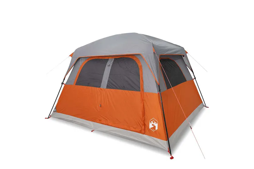 Vidaxl Family Tent Cabin 6-person Orange Waterproof Vidaxl Family Tent Cabin 6-person Orange Waterproof