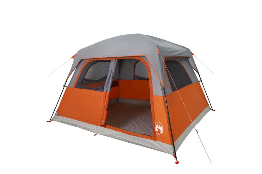 Vidaxl Family Tent Cabin 6-person Orange Waterproof Vidaxl Family Tent Cabin 6-person Orange Waterproof
