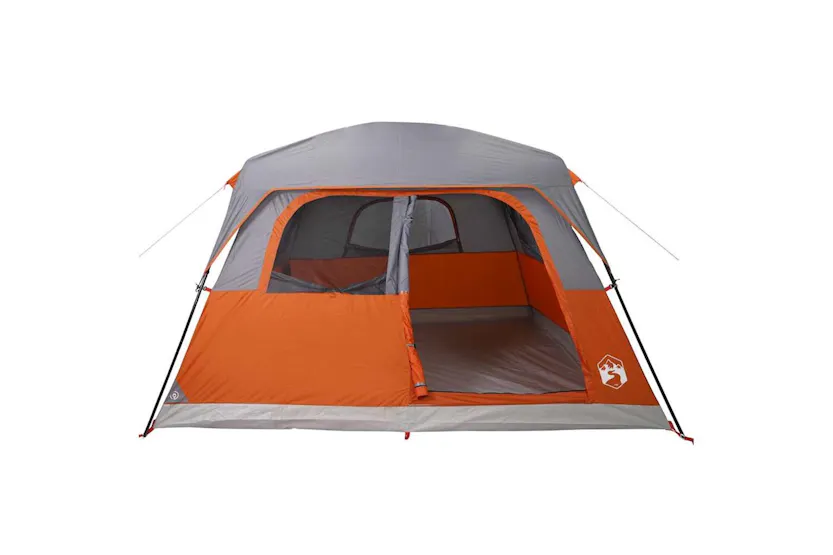 Vidaxl Family Tent Cabin 6-person Orange Waterproof Vidaxl Family Tent Cabin 6-person Orange Waterproof