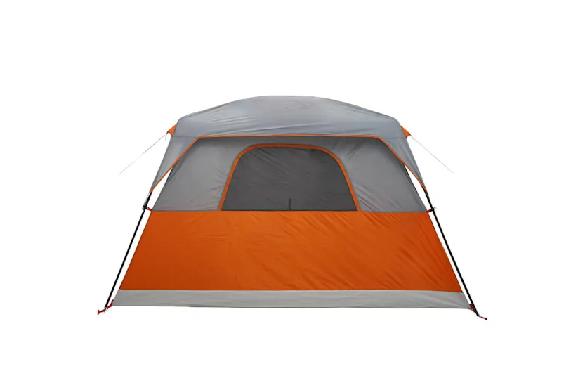 Vidaxl Family Tent Cabin 6-person Orange Waterproof Vidaxl Family Tent Cabin 6-person Orange Waterproof