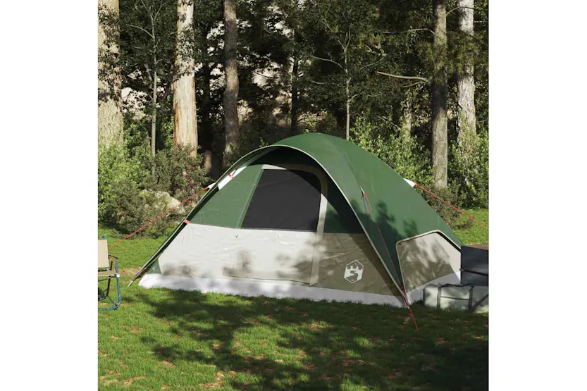 Vidaxl Family Tent Dome 6-person Green Waterproof Vidaxl Family Tent Dome 6-person Green Waterproof