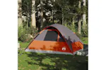 Vidaxl Family Tent Dome 6-person Orange Waterproof Vidaxl Family Tent Dome 6-person Orange Waterproof