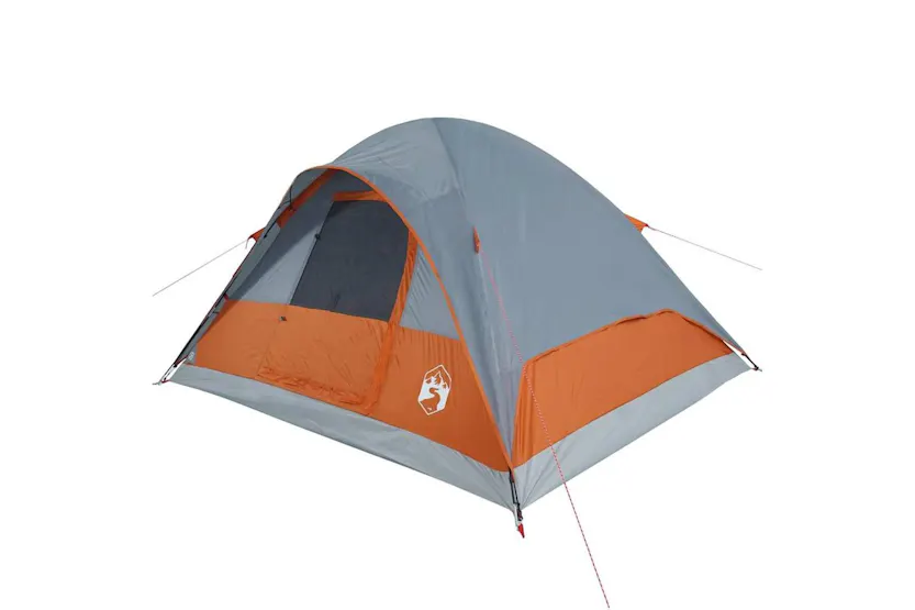Vidaxl Family Tent Dome 6-person Orange Waterproof Vidaxl Family Tent Dome 6-person Orange Waterproof