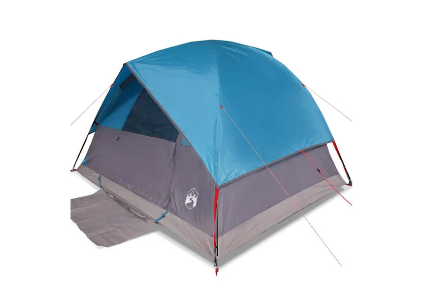 Vidaxl Family Tent Dome 6-person Blue Waterproof Vidaxl Family Tent Dome 6-person Blue Waterproof