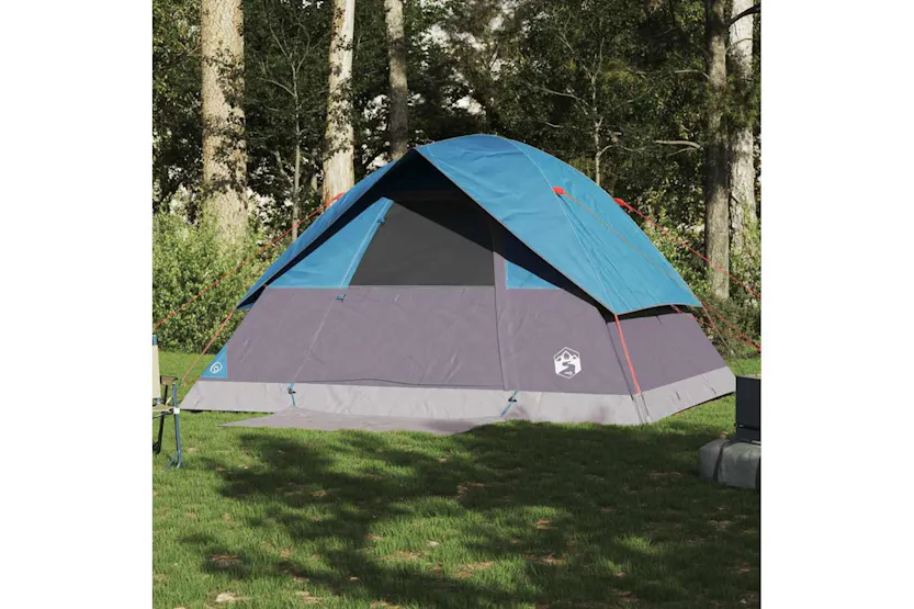 Vidaxl Family Tent Dome 6-person Blue Waterproof Vidaxl Family Tent Dome 6-person Blue Waterproof