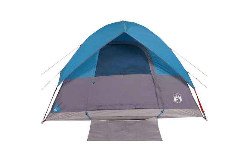 Vidaxl Family Tent Dome 6-person Blue Waterproof Vidaxl Family Tent Dome 6-person Blue Waterproof