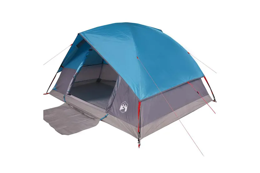 Vidaxl Family Tent Dome 6-person Blue Waterproof Vidaxl Family Tent Dome 6-person Blue Waterproof