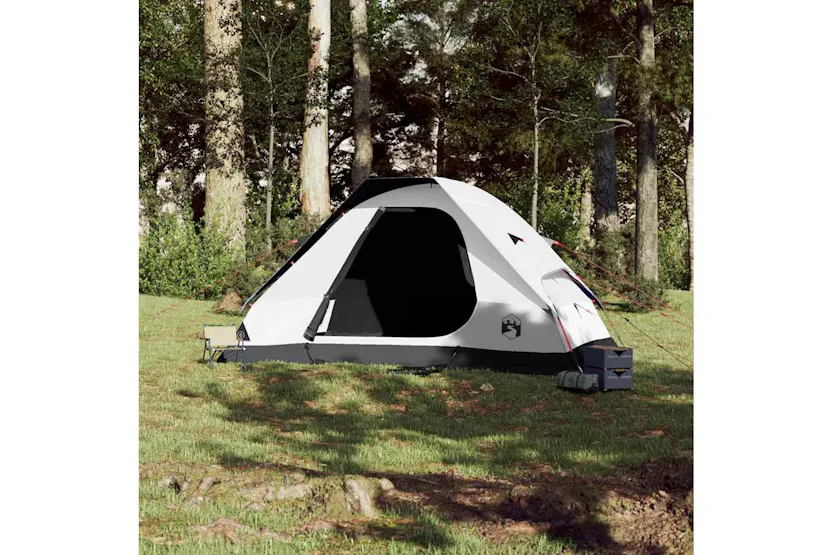 Vidaxl Family Tent Dome 6-person White Blackout Fabric Waterproof Vidaxl Family Tent Dome 6-person White Blackout Fabric Waterproof