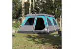 Vidaxl Family Tent Dome 8-person Blue Quick Release Vidaxl Family Tent Dome 8-person Blue Quick Release