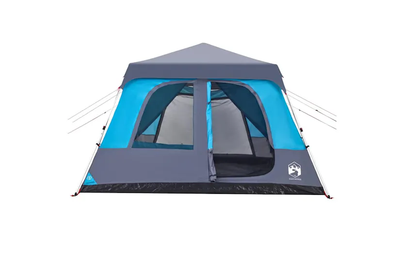 Vidaxl Family Tent Dome 10-person Blue Quick Release Vidaxl Family Tent Dome 10-person Blue Quick Release