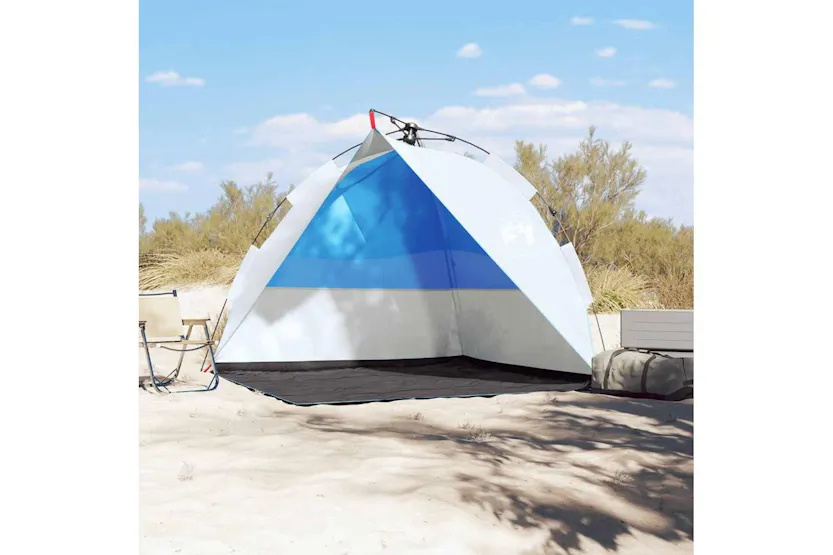 Vidaxl Beach Tent Azure Blue Quick Release Waterproof Vidaxl Beach Tent Azure Blue Quick Release Waterproof