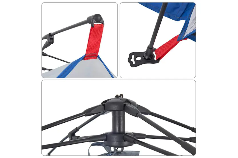 Vidaxl Beach Tent Azure Blue Quick Release Waterproof Vidaxl Beach Tent Azure Blue Quick Release Waterproof