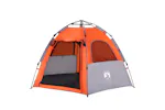 Vidaxl Camping Tent Cabin 4-person Grey And Orange Quick Release Vidaxl Camping Tent Cabin 4-person Grey And Orange Quick Release