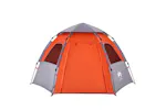Vidaxl Camping Tent Cabin 4-person Grey And Orange Quick Release Vidaxl Camping Tent Cabin 4-person Grey And Orange Quick Release