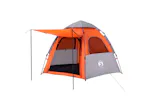 Vidaxl Camping Tent Cabin 4-person Grey And Orange Quick Release Vidaxl Camping Tent Cabin 4-person Grey And Orange Quick Release