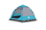 Vidaxl Camping Tent Cabin 4-person Blue Quick Release Vidaxl Camping Tent Cabin 4-person Blue Quick Release