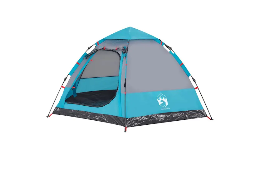 Vidaxl Camping Tent Cabin 4-person Blue Quick Release Vidaxl Camping Tent Cabin 4-person Blue Quick Release