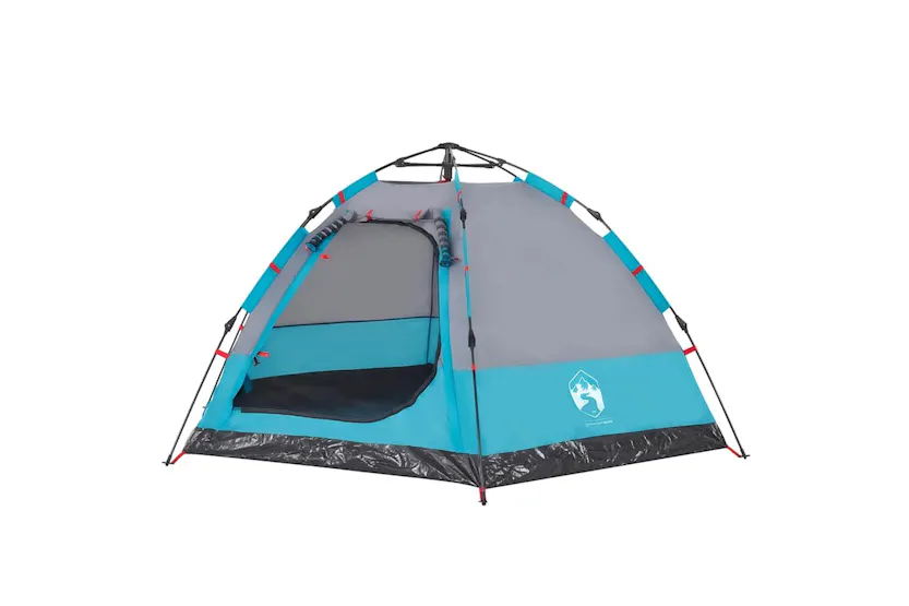 Vidaxl Camping Tent Cabin 4-person Blue Quick Release Vidaxl Camping Tent Cabin 4-person Blue Quick Release