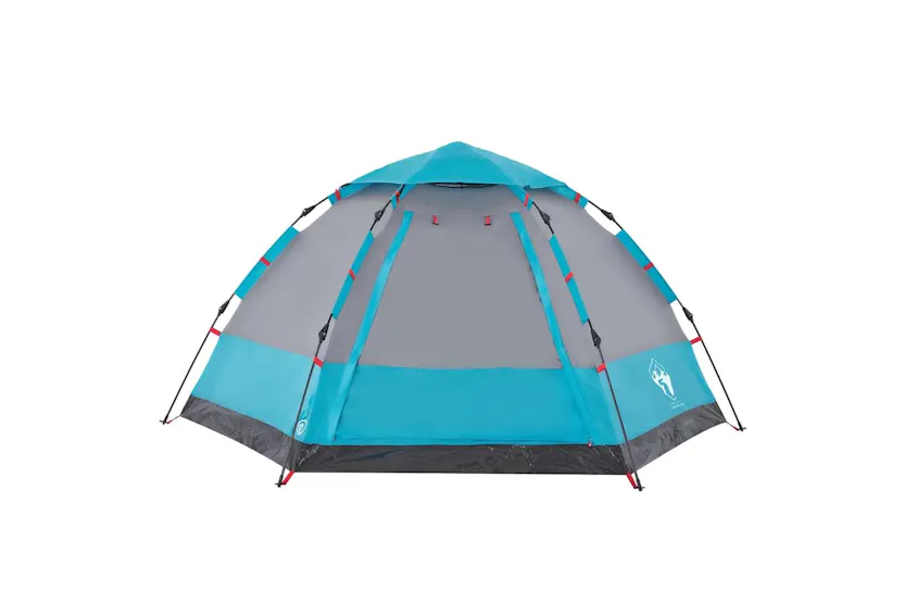 Vidaxl Camping Tent Cabin 4-person Blue Quick Release Vidaxl Camping Tent Cabin 4-person Blue Quick Release