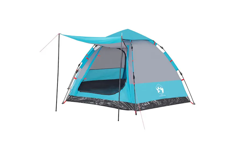 Vidaxl Camping Tent Cabin 4-person Blue Quick Release Vidaxl Camping Tent Cabin 4-person Blue Quick Release