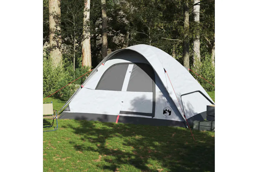 Vidaxl Family Tent Dome 6-person White Blackout Fabric Waterproof Vidaxl Family Tent Dome 6-person White Blackout Fabric Waterproof