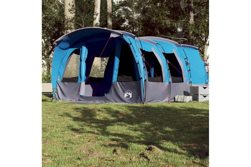 Vidaxl Family Tent Tunnel 8-person Blue Waterproof Vidaxl Family Tent Tunnel 8-person Blue Waterproof