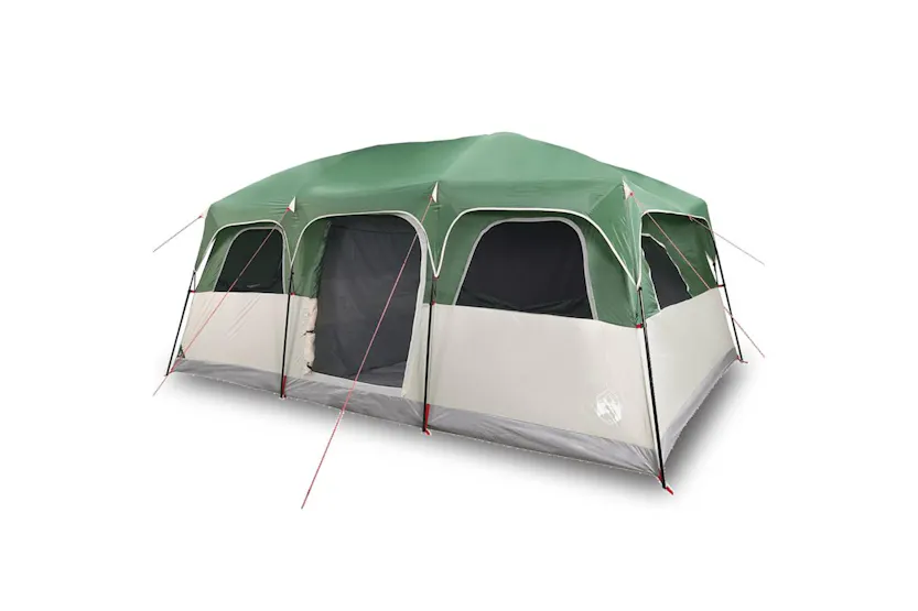 Vidaxl Family Tent Cabin 10-person Green Waterproof Vidaxl Family Tent Cabin 10-person Green Waterproof