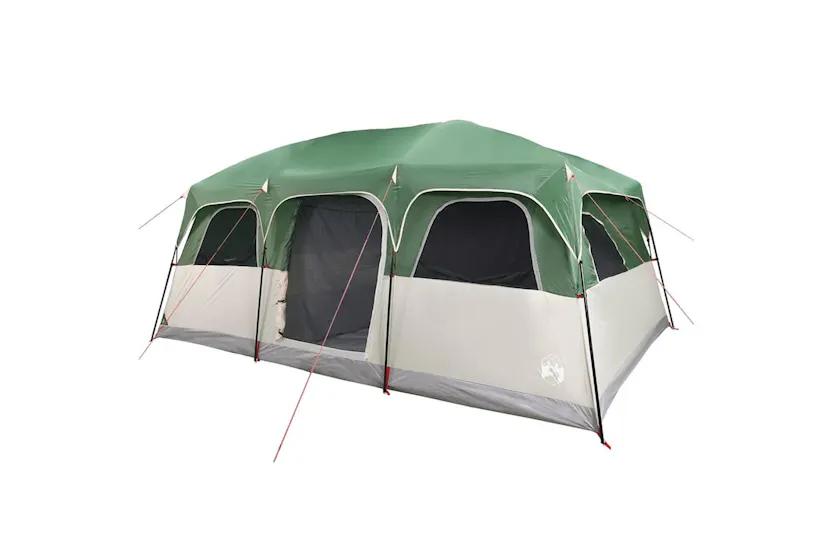 Vidaxl Family Tent Cabin 10-person Green Waterproof Vidaxl Family Tent Cabin 10-person Green Waterproof