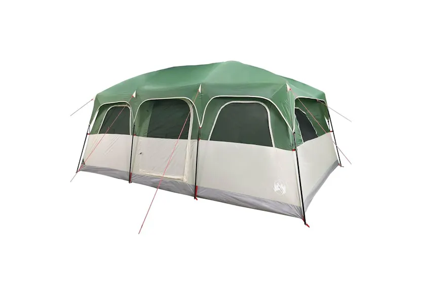 Vidaxl Family Tent Cabin 10-person Green Waterproof Vidaxl Family Tent Cabin 10-person Green Waterproof