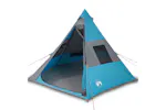 Vidaxl Camping Tent Tipi 7-person Blue Waterproof Vidaxl Camping Tent Tipi 7-person Blue Waterproof