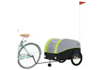 Vidaxl Bike Trailer Black And Green 45 Kg Iron Vidaxl Bike Trailer Black And Green 45 Kg Iron