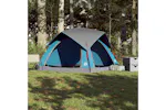 Vidaxl Camping Tent Cabin 4-person Blue Waterproof Vidaxl Camping Tent Cabin 4-person Blue Waterproof