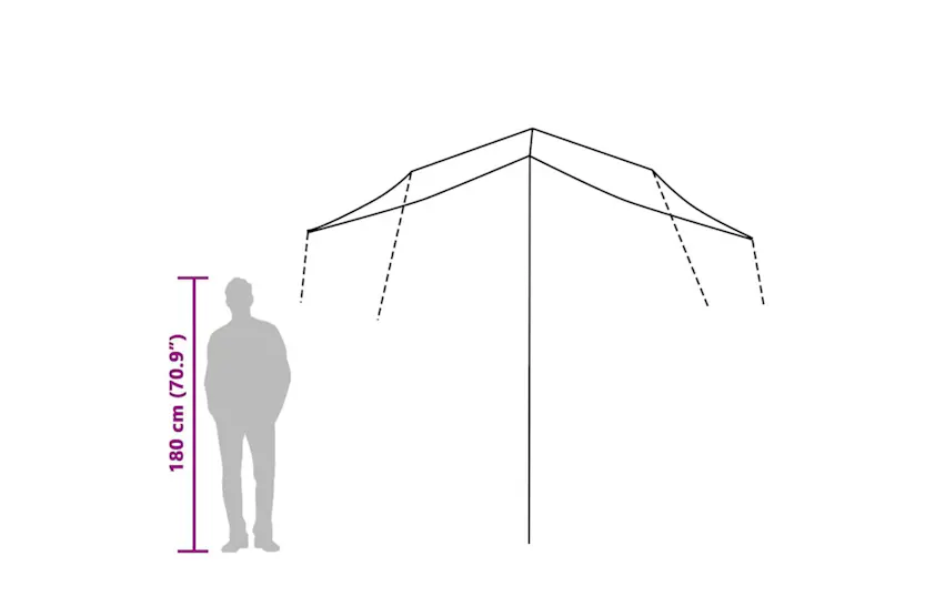 Vidaxl Camping Tarp Green 360x294 Cm Waterproof Vidaxl Camping Tarp Green 360x294 Cm Waterproof