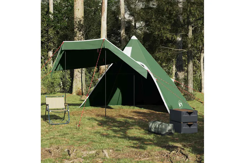Vidaxl Camping Tent Tipi 5-person Green Waterproof Vidaxl Camping Tent Tipi 5-person Green Waterproof